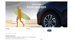 Desktop Screenshot of hyundaistarawards.com